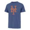 New York Mets Men's 47 Brand Cadet Blue Franklin T-Shirt Tee