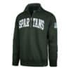 Michigan State Spartans Men's 47 Brand Dark Green 1/4 Zip Long Sleeve Pullover