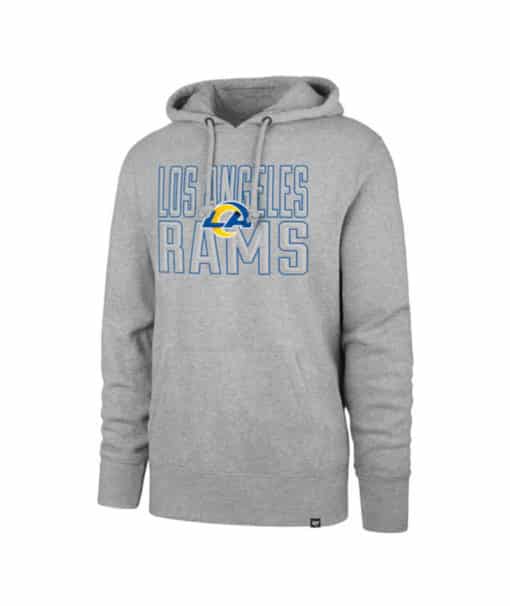 Los Angeles Rams Men's 47 Brand Gray Pullover Hoodie