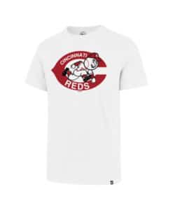Cincinnati Reds Men's 47 Brand Cooperstown White Rival T-Shirt Tee