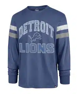 Detroit Lions Men's 47 Brand Cadet Blue Irving Long Sleeve Shirt