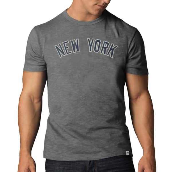 New York Yankees Scrum T-Shirt Mens Wolf Grey 47 Brand