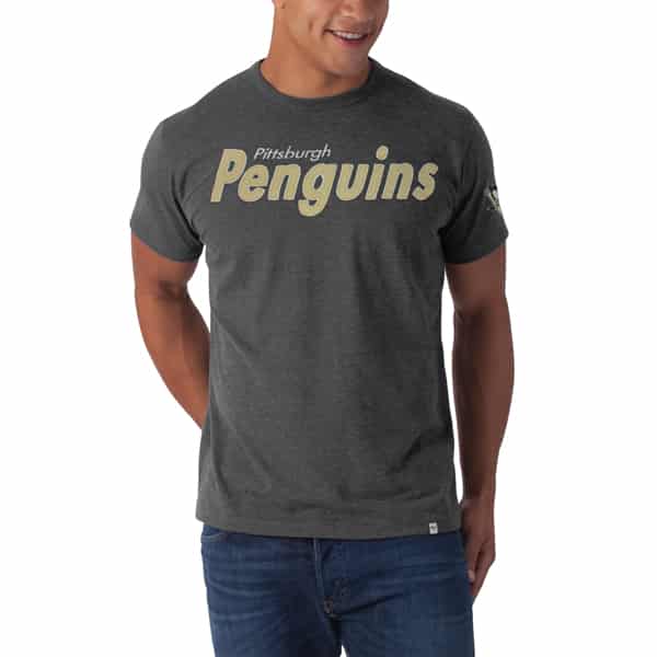 Pittsburgh Penguins Allbright Fieldhouse T-Shirt Mens Blacktop Grey 47 Brand