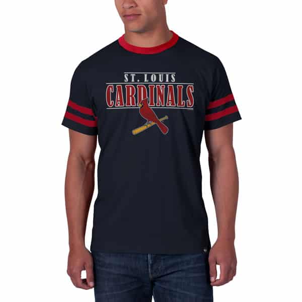 St. Louis Cardinals Pick N Roll T-Shirt Mens Slim Fall Navy 47 Brand