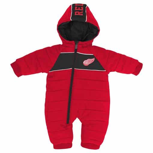 Detroit Red Wings Baby Puck Drop Puffer Snowsuit - Image 3