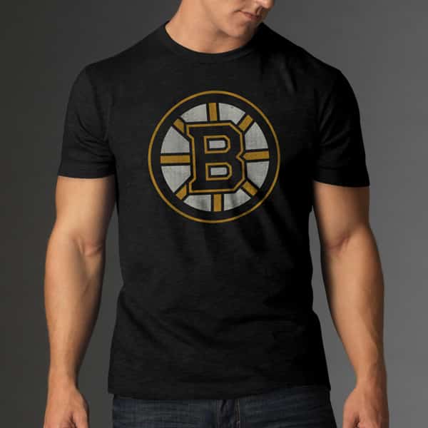 Boston Bruins Scrum T-Shirt Mens Jet Black 47 Brand