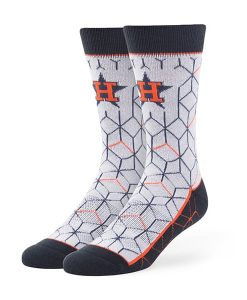 Houston Astros Beehive Fuse Socks Gray 47 Brand