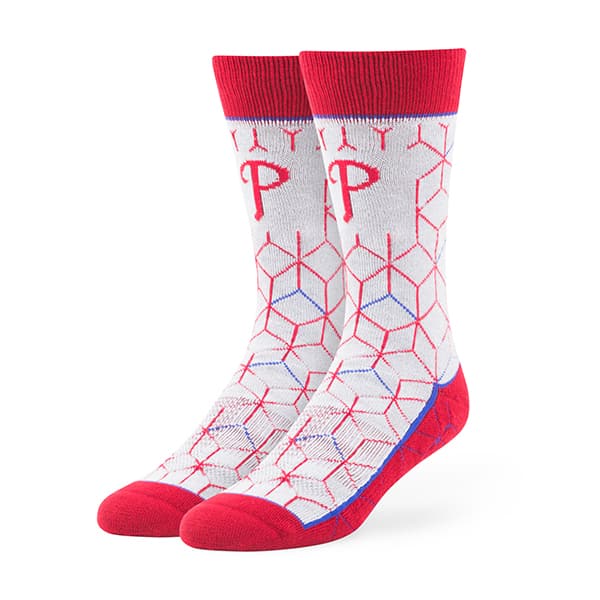 Philadelphia Phillies Beehive Fuse Socks Gray 47 Brand