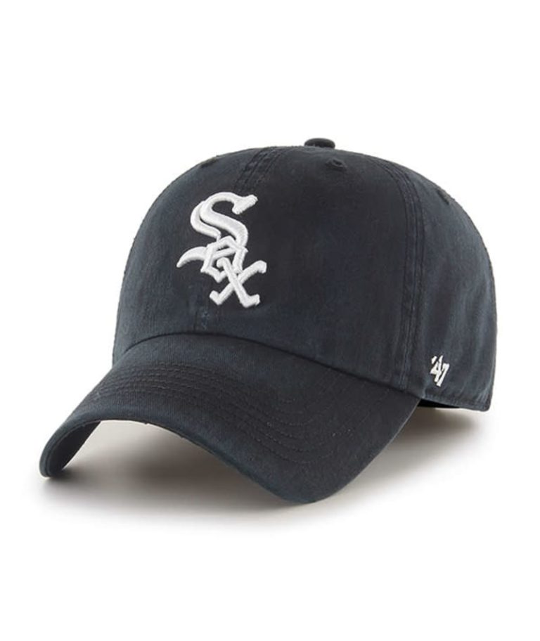 Chicago White Sox 47 Brand Black Franchise Fitted Hat Detroit Game Gear