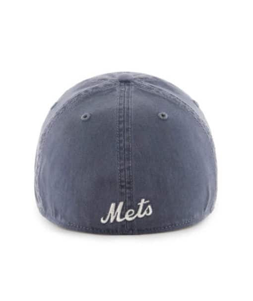 New York Mets 47 Brand Vintage Navy Franchise Fitted Hat - Image 2