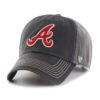 Atlanta Braves 47 Brand Charcoal Cronin Clean Up Adjustable Hat