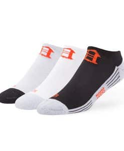 Detroit Tigers Float Motion No Show Socks 3 Pack Tonal 47 Brand