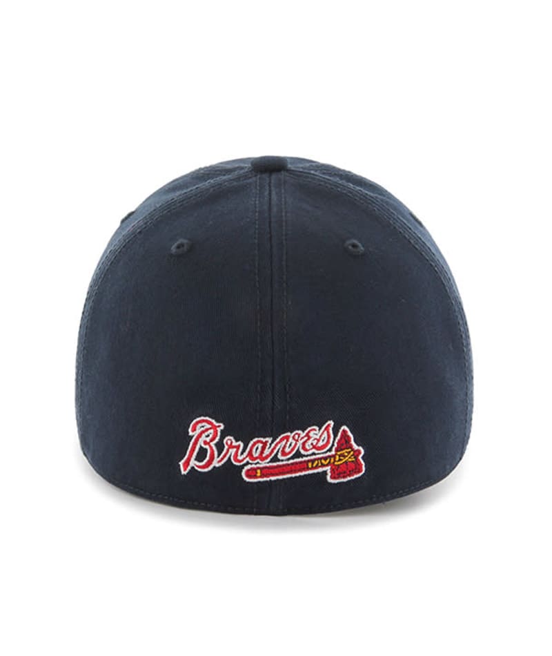 Atlanta Braves OLD ENGLISH SOUTHPAW Red-Red Fitted Hat