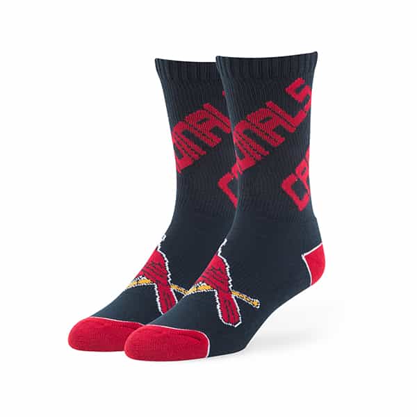 St. Louis Cardinals Helix Sport Socks Navy 47 Brand