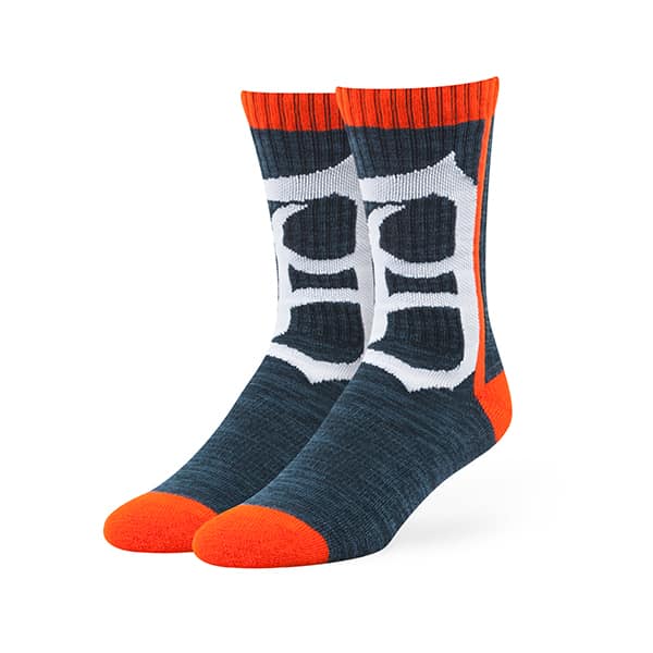 Detroit Tigers Hot Box Sport Socks Navy 47 Brand - Detroit Game Gear