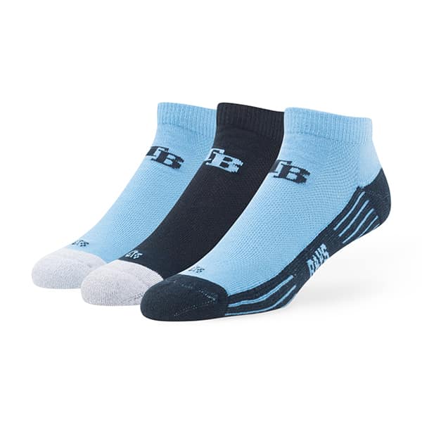 Tampa Bay Rays Skylite Motion Low Cut Socks 3 Pack Team Color 47 Brand
