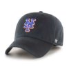 New York Mets 47 Brand Black Franchise Fitted Hat