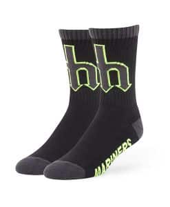 Seattle Mariners Warrant Sport Socks Black 47 Brand