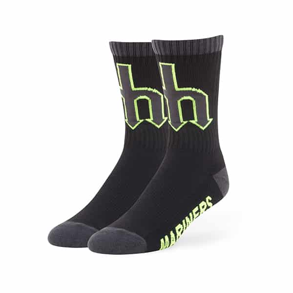 Seattle Mariners Warrant Sport Socks Black 47 Brand