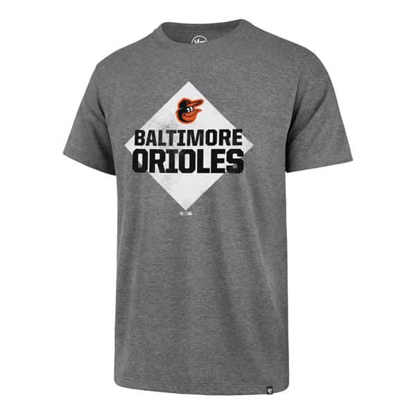 Baltimore Orioles Men's 47 Brand Slate Gray Rival T-Shirt Tee - Medium