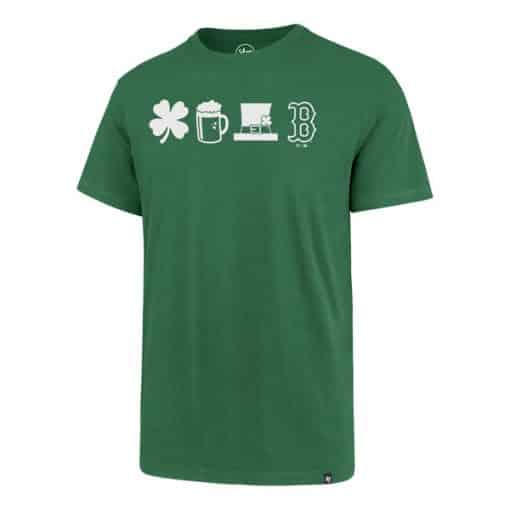 Boston Red Sox Men's 47 Brand Green St. Patricks Day T-Shirt Tee