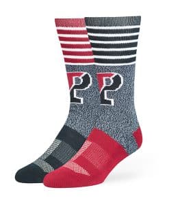 Pennsylvania Quakers Upenn Vernon Fuse Socks Navy 47 Brand