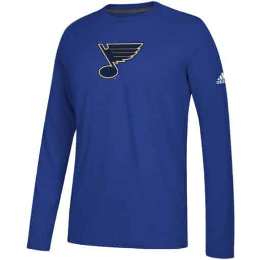 St. Louis Blues Men's Adidas Blue Ultimate Long Sleeve T-Shirt Tee