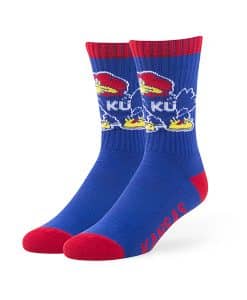 Kansas Jayhawks Bolt Sport Socks Royal 47 Brand