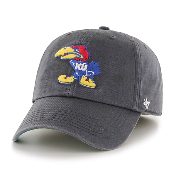 Kansas Jayhawks Franchise Charcoal 47 Brand Fitted Hat ...