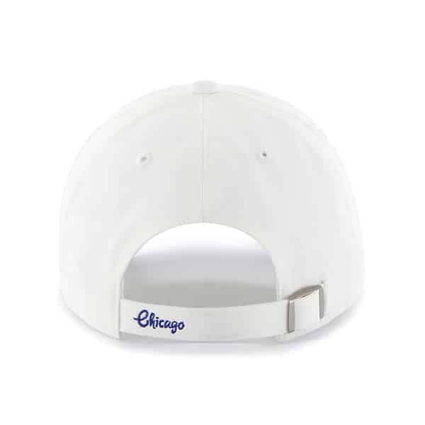 Chicago Cubs 47 Brand Womens Sparkle White Adjustable Hat Back