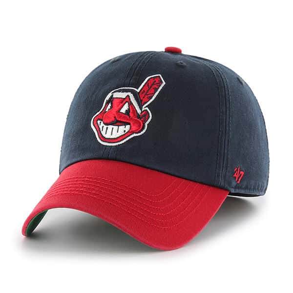 thumbnail image 2 of New Era 9Twenty Cleveland Indians Adjustable Baseball Cap – Red, 100% Cotton, Chief Wahoo Logo 2 of 5