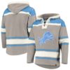Detroit Lions Men's 47 Brand Wolf Gray Pullover Jersey Hoodie