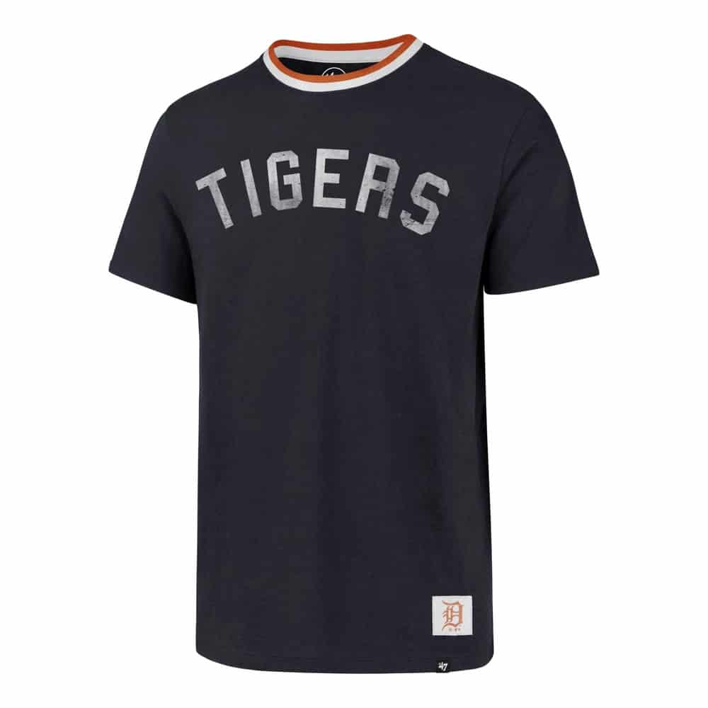 Detroit Tigers Men's 47 Brand Navy Durham T-Shirt Tee - Detroit Game Gear