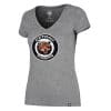 Detroit Tigers Women's 47 Brand Gray Classic V-Neck Tee T-Shirt