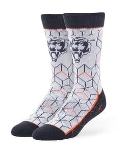 Chicago Bears LARGE Beehive Fuse Socks Gray 47 Brand