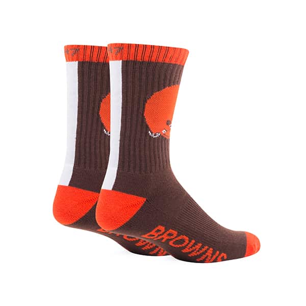 Cleveland Browns LARGE Bolt Sport Socks Brown 47 Brand - Detroit Game Gear