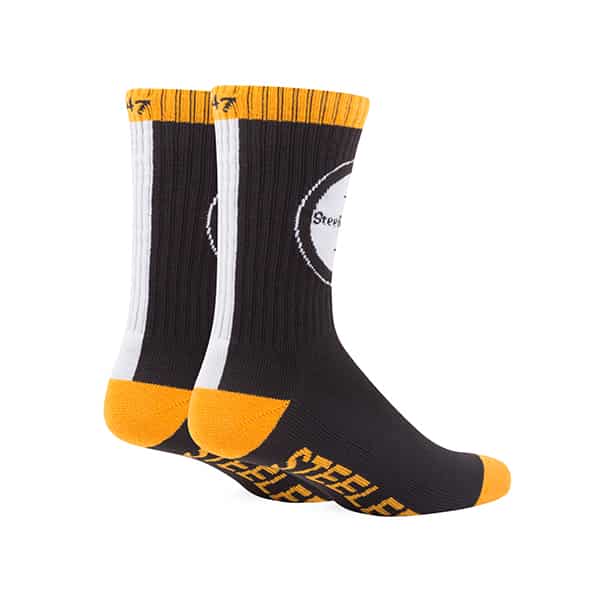 Pittsburgh Steelers Bolt Sport Socks Black 47 Brand - Detroit Game Gear