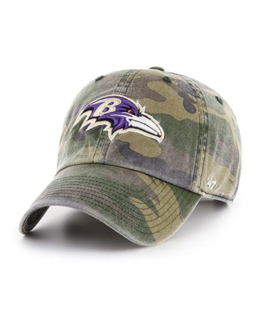 Baltimore Ravens 47 Brand Camo Cargo Clean Up Adjustable Hat
