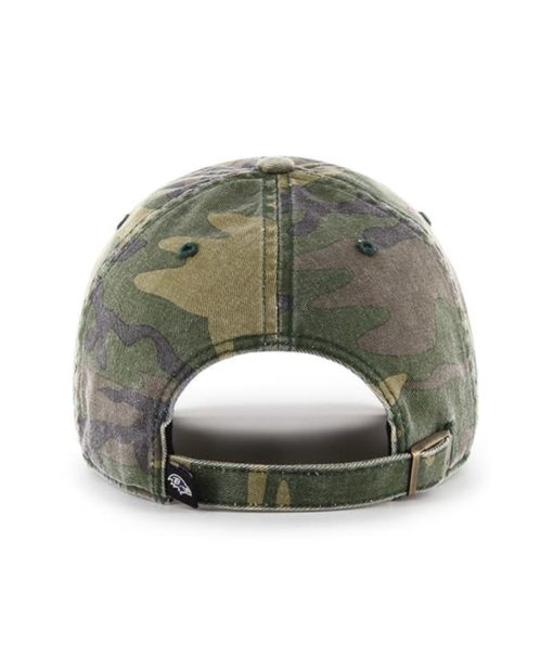 Baltimore Ravens 47 Brand Camo Cargo Clean Up Adjustable Hat - Image 2