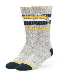 San Diego Chargers Collins Fuse Socks Brown 47 Brand