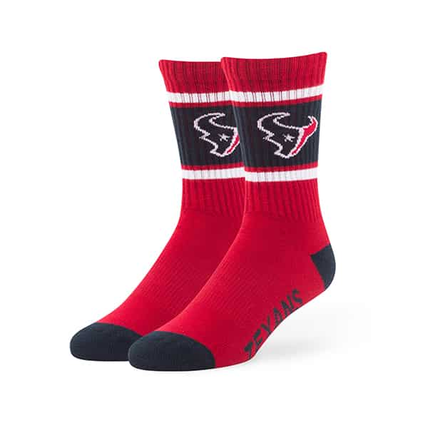 Houston Texans Duster Sport Socks Red 47 Brand