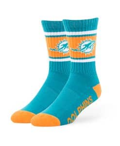 Miami Dolphins Duster Sport Socks Neptune 47 Brand