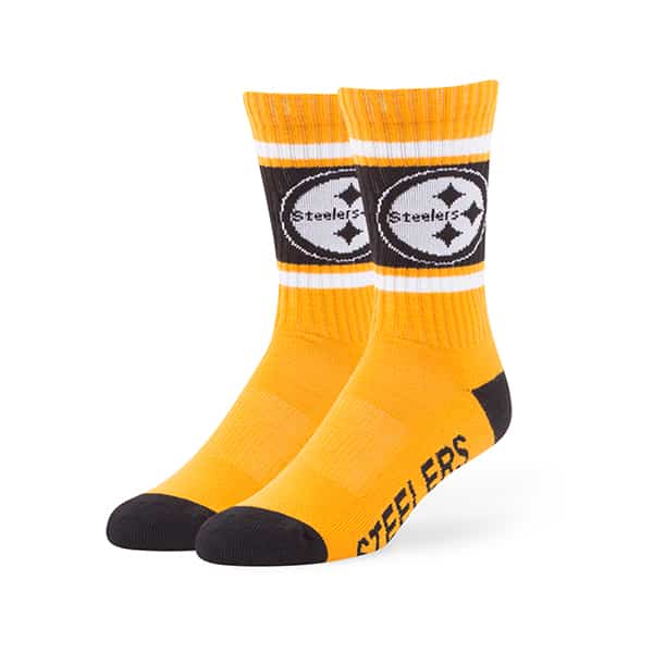 Pittsburgh Steelers Duster Sport Socks Gold 47 Brand