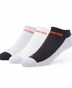 Denver Broncos Gait Motion No Show Socks 3 Pack Tonal 47 Brand