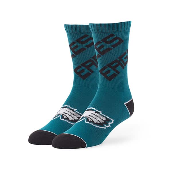 Philadelphia Eagles Helix Sport Socks Pacific Green 47 Brand Detroit Game Gear