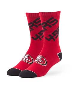 San Francisco 49ers 47 Brand Red Helix Sport Socks