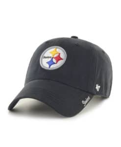 Pittsburgh Steelers Women's 47 Brand Miata Black Clean Up Adjustable Hat