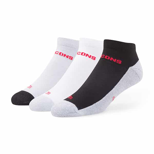 Atlanta Falcons Rush Motion Low Cut Socks 3 Pack Tonal 47 Brand ...