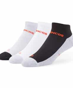 Denver Broncos Rush Motion Low Cut Socks 3 Pack Tonal 47 Brand