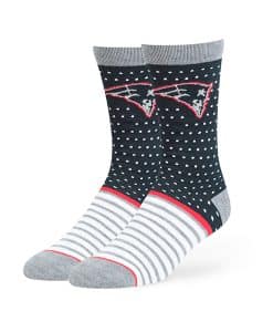 New England Patriots Willard Flat Knit Socks Navy 47 Brand